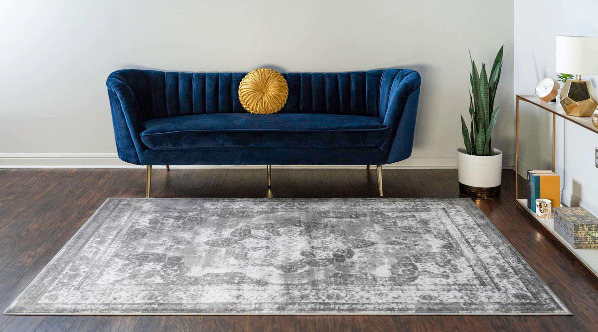 Rechteck Teppich Monaco in Grau von Hadorn™ - Lifestyle Image