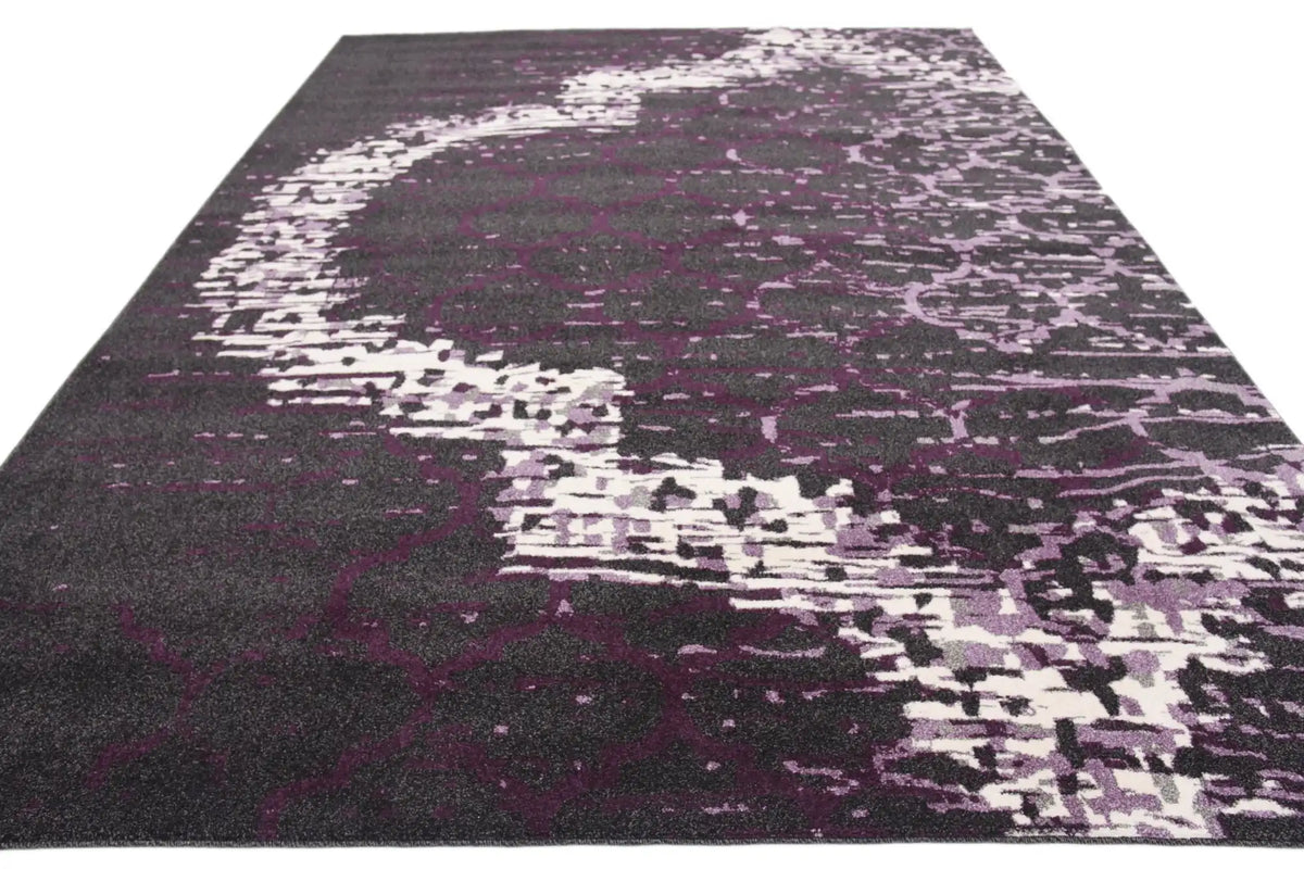 Rechteck Teppich Trellis in Violett von Hadorn™ - Lifestyle Image