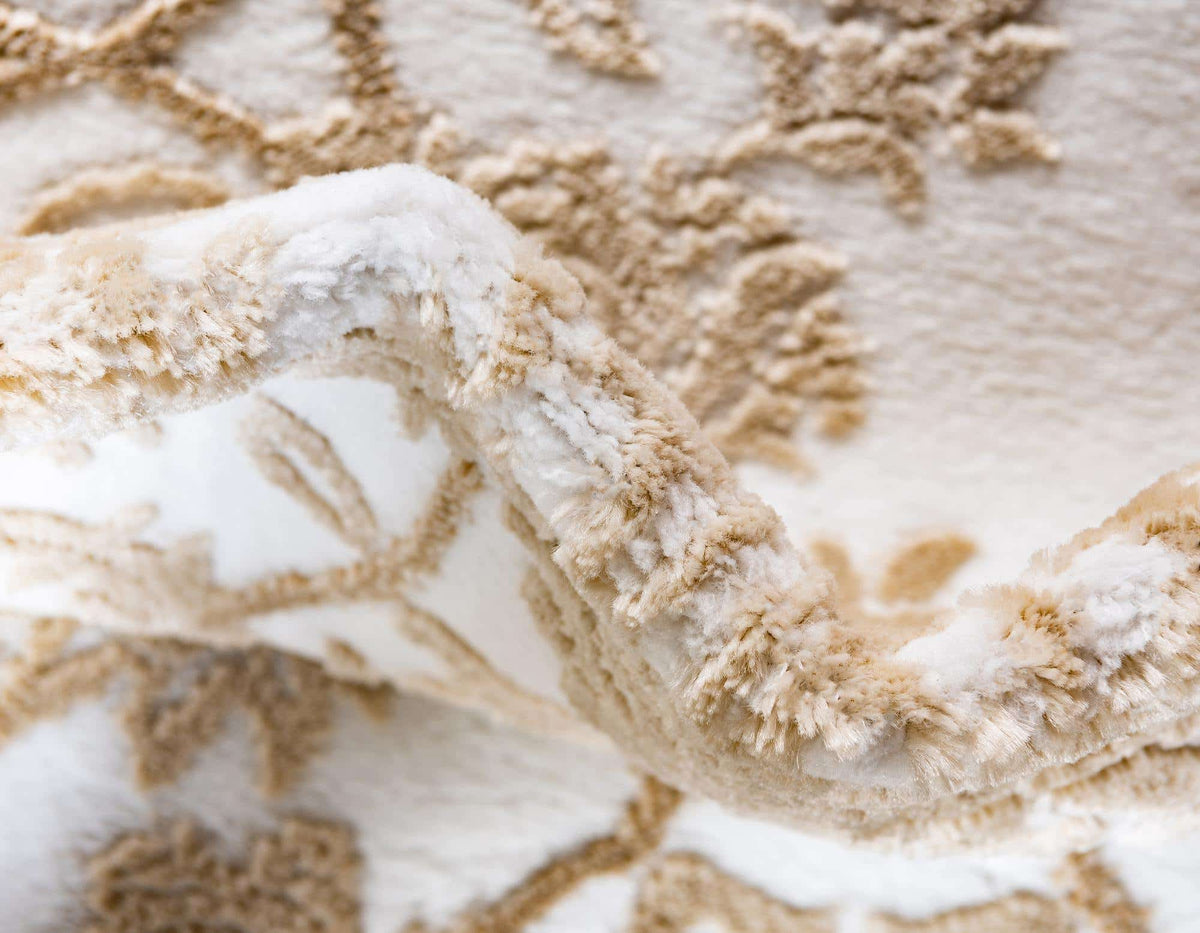 Quadratisch Teppich Himalaya in Weiss von Hadorn™ - Lifestyle Image