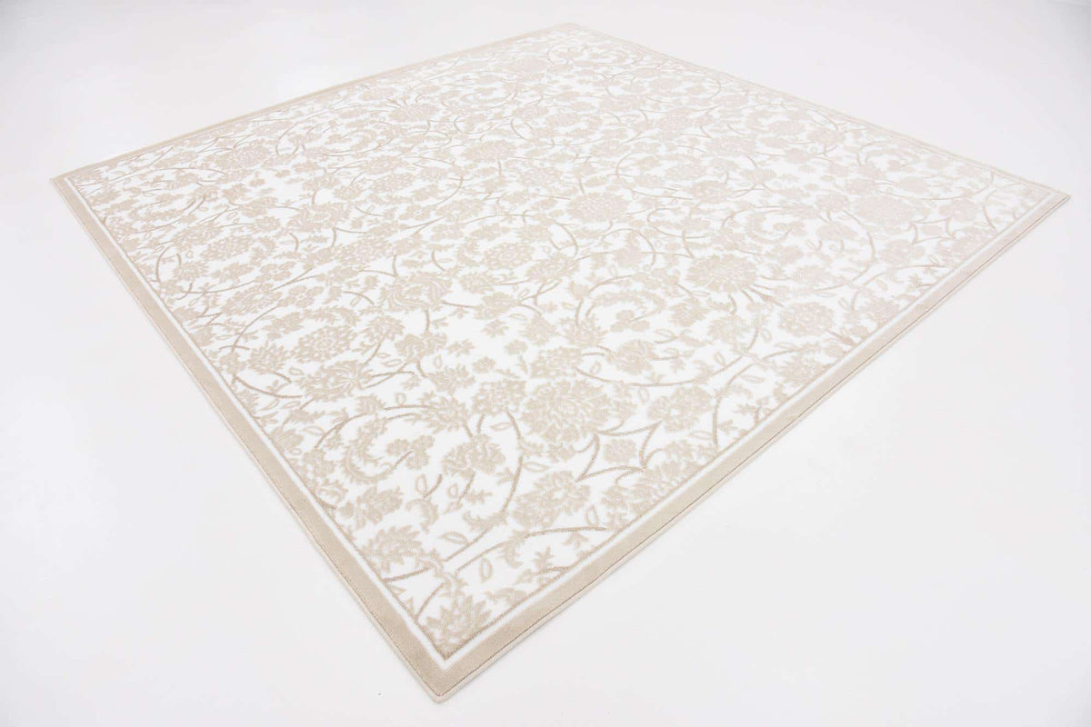 Quadratisch Teppich Himalaya in Weiss von Hadorn™ - Lifestyle Image