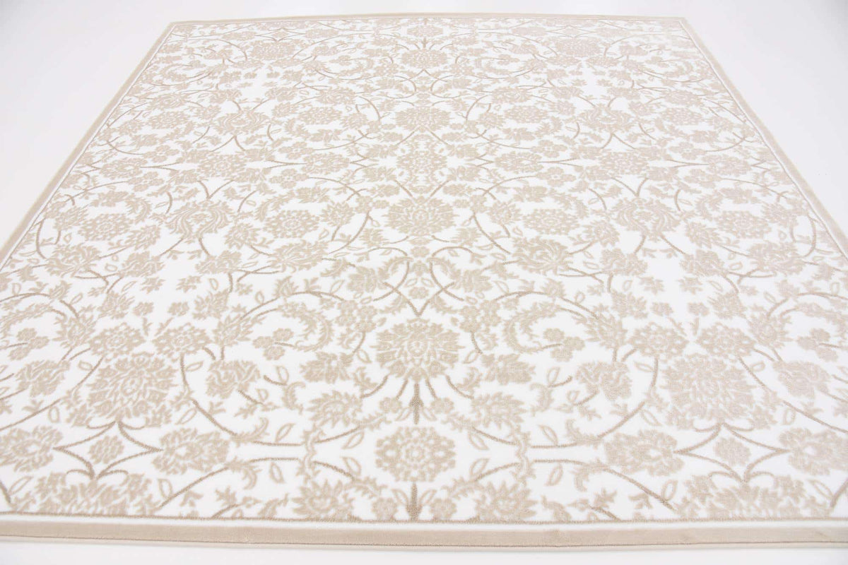 Quadratisch Teppich Himalaya in Weiss von Hadorn™ - Lifestyle Image