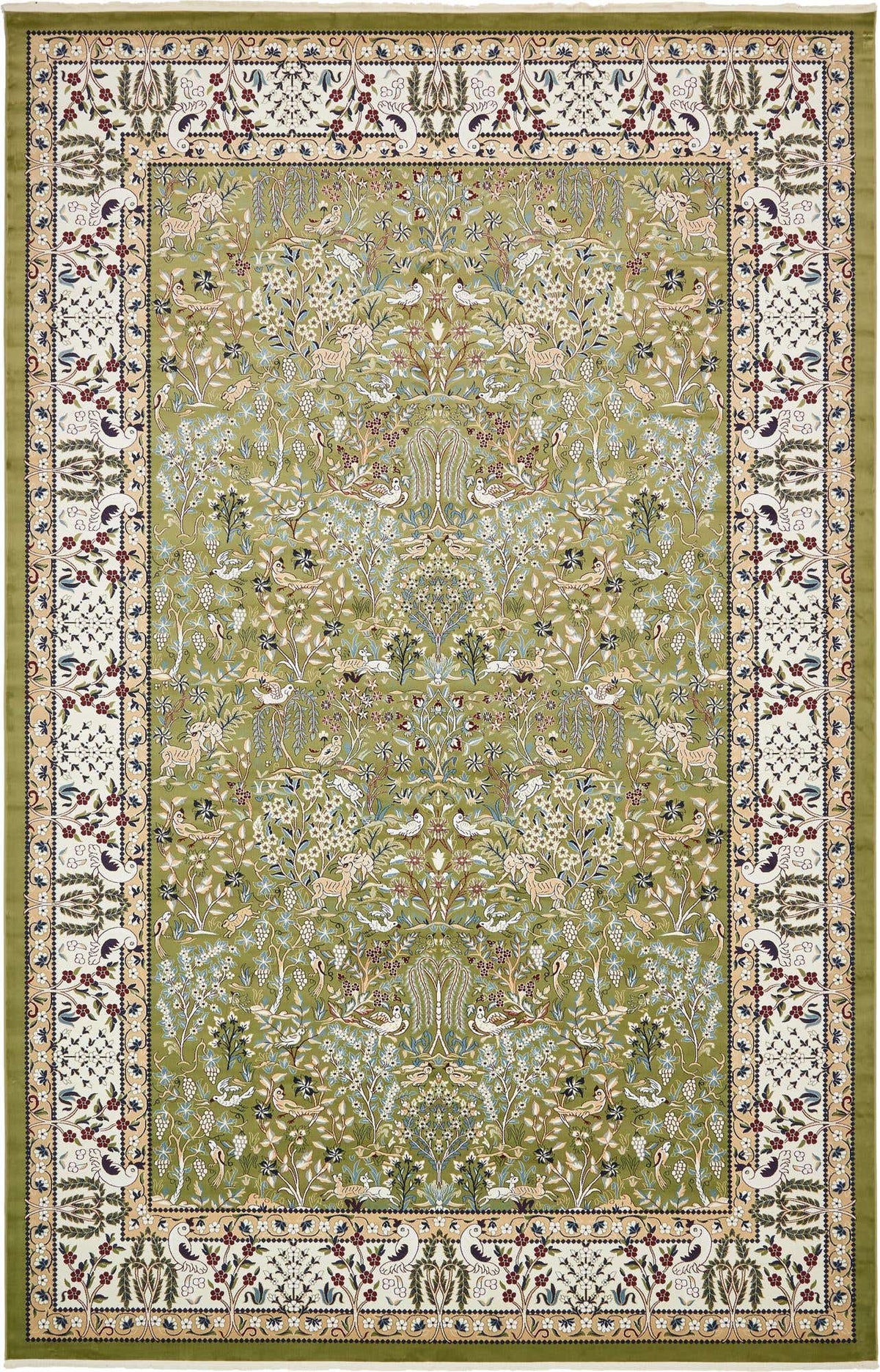 Rechteck Teppich Nain Design in Grün von Hadorn™ - Lifestyle Image