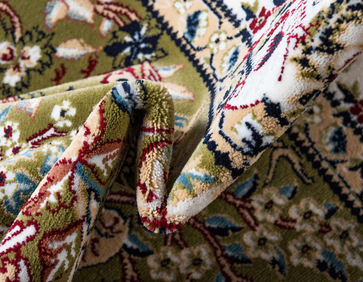 Rechteck Teppich Nain Design in Grün von Hadorn™ - Lifestyle Image