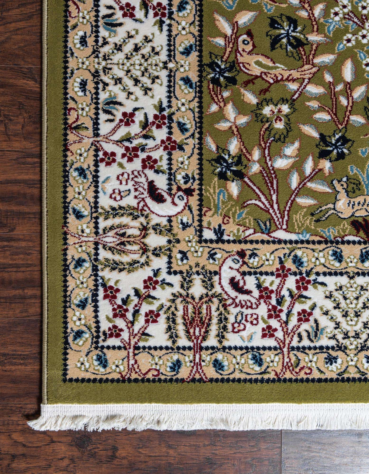 Rechteck Teppich Nain Design in Grün von Hadorn™ - Lifestyle Image