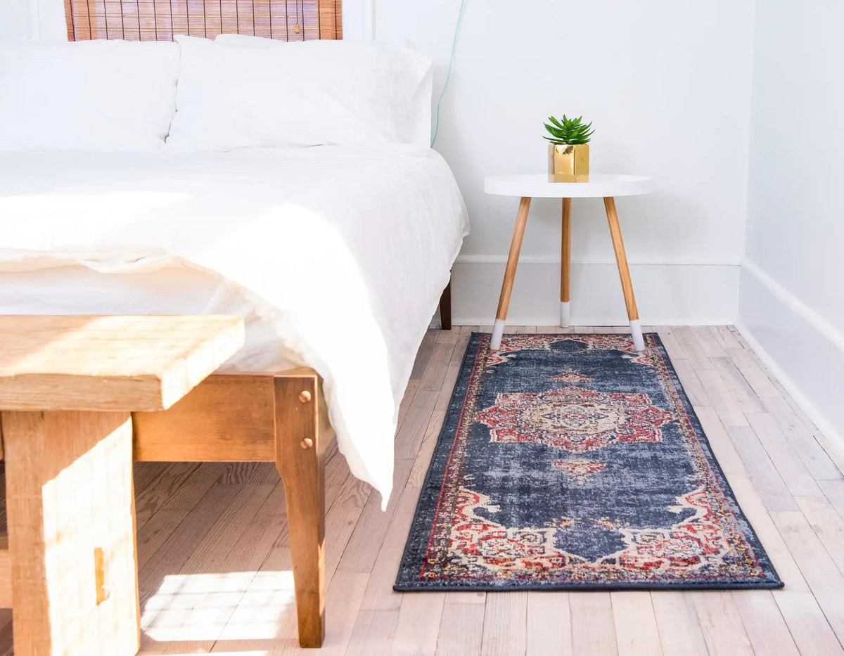Rechteck Teppich Arcadia in Dunkelblau von Hadorn™ - Lifestyle Image