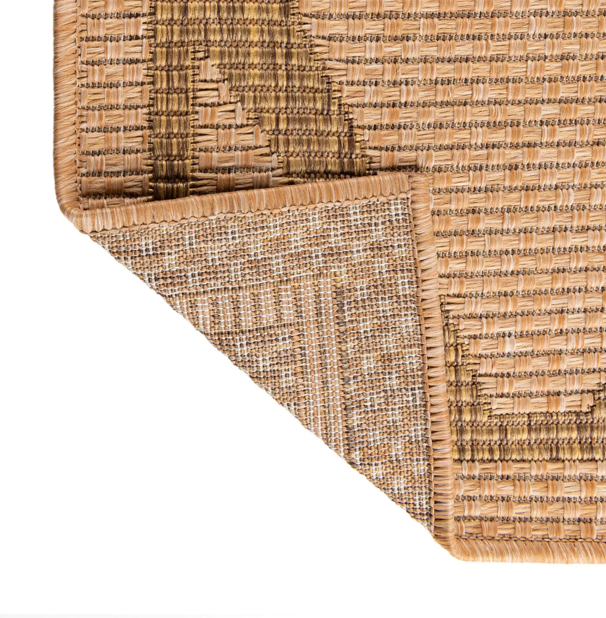 Rechteck Outdoor Teppich Outdoor Trellis in Hellbraun von Hadorn™ - Lifestyle Image