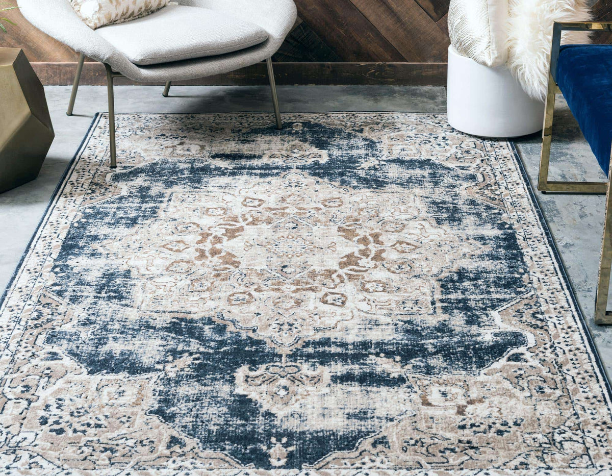 Rechteck Teppich Villa in Dunkelblau von Hadorn™ - Lifestyle Image