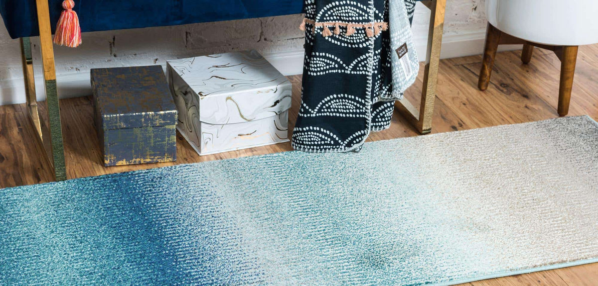 Läufer Teppich Casablanca in Blau von Hadorn™ - Lifestyle Image