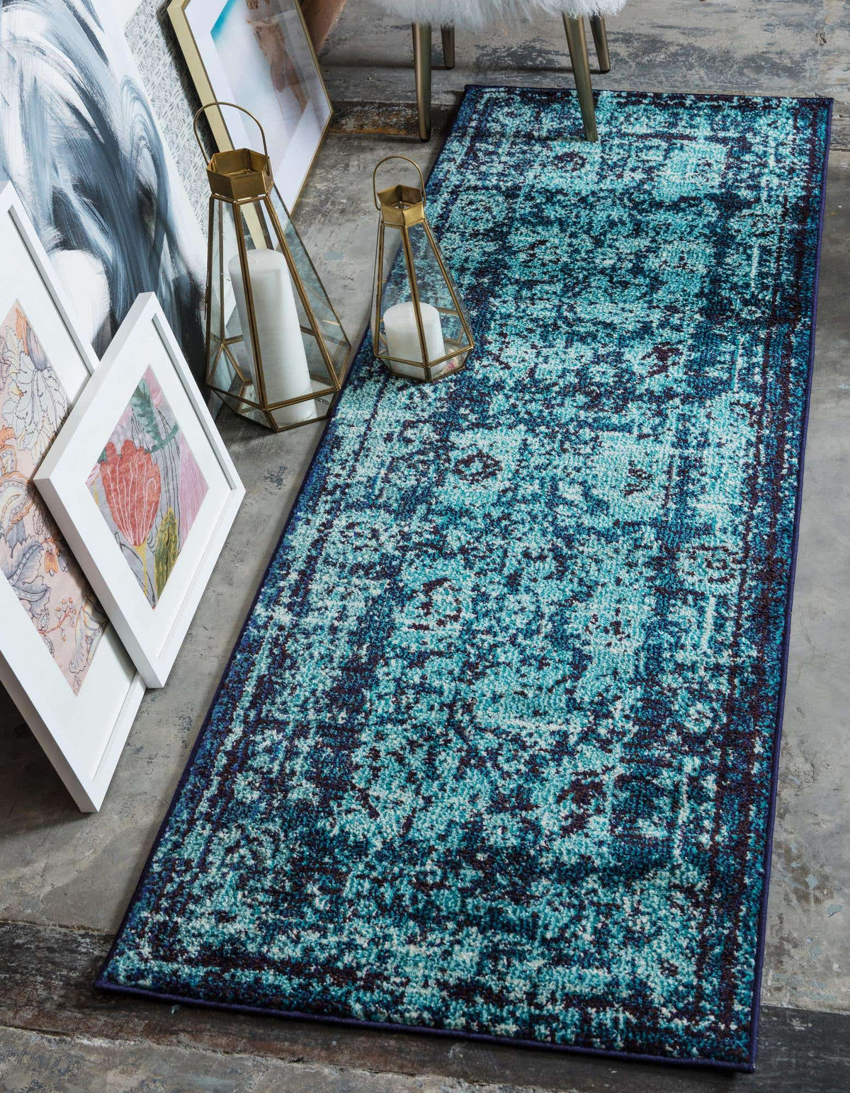 Läufer Teppich Palazzo in Blau von Hadorn™ - Lifestyle Image