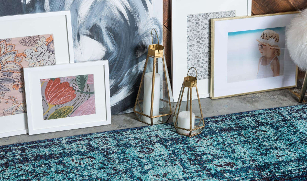 Läufer Teppich Palazzo in Blau von Hadorn™ - Lifestyle Image