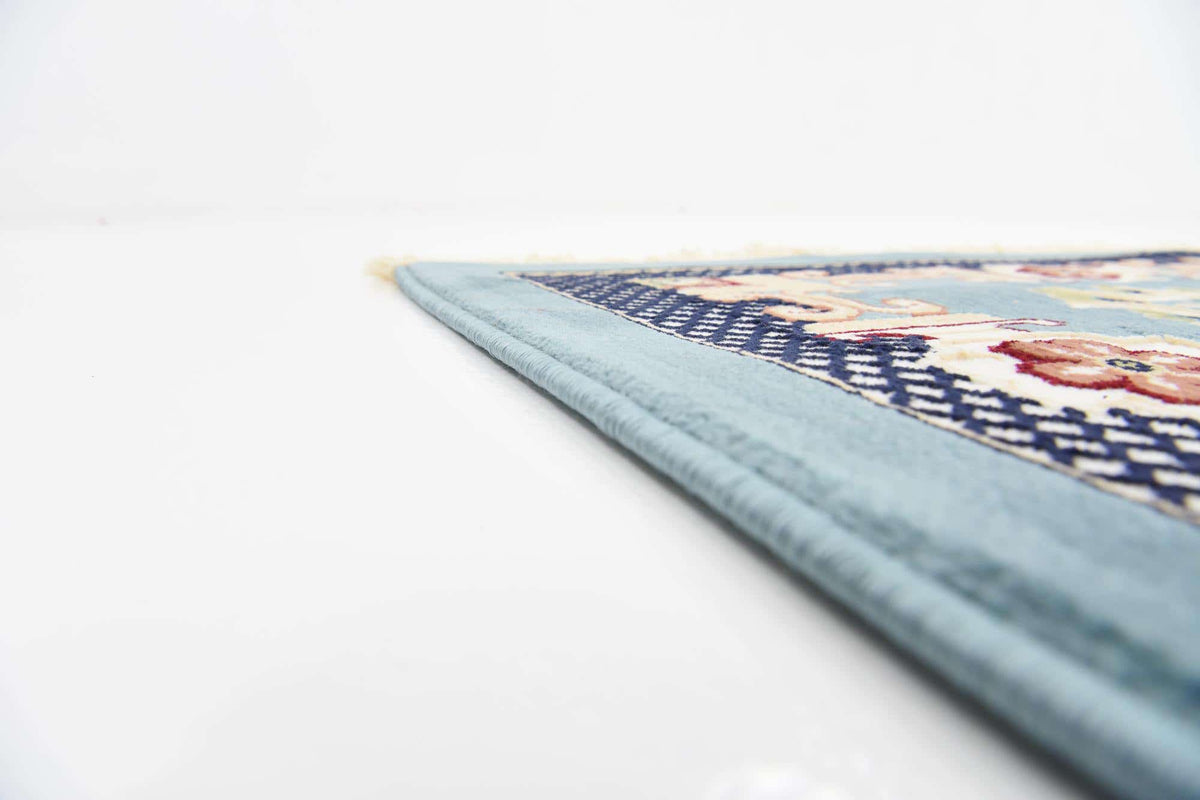 Rechteck Teppich Nain Design in Blau von Hadorn™ - Lifestyle Image
