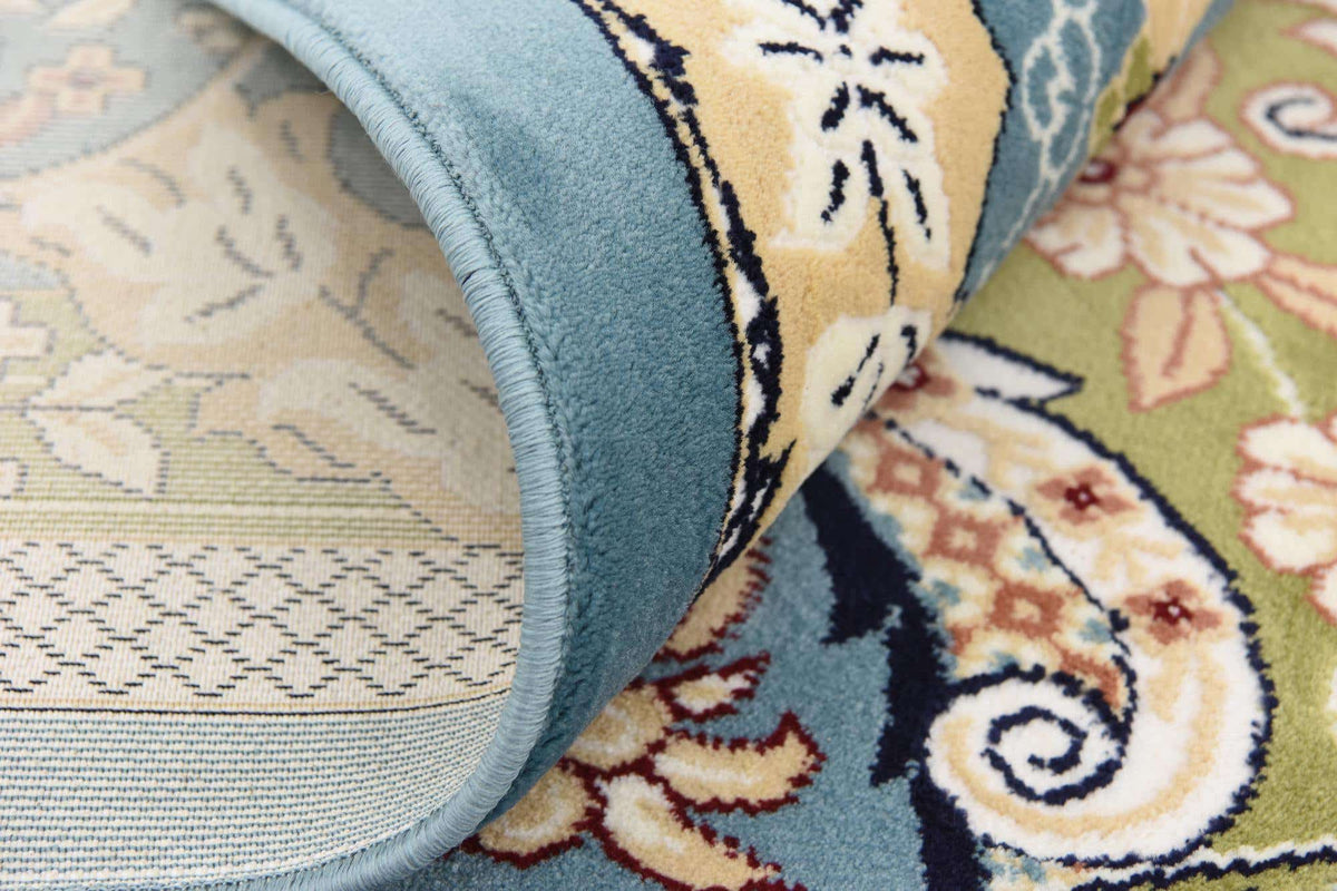 Rechteck Teppich Nain Design in Blau von Hadorn™ - Lifestyle Image