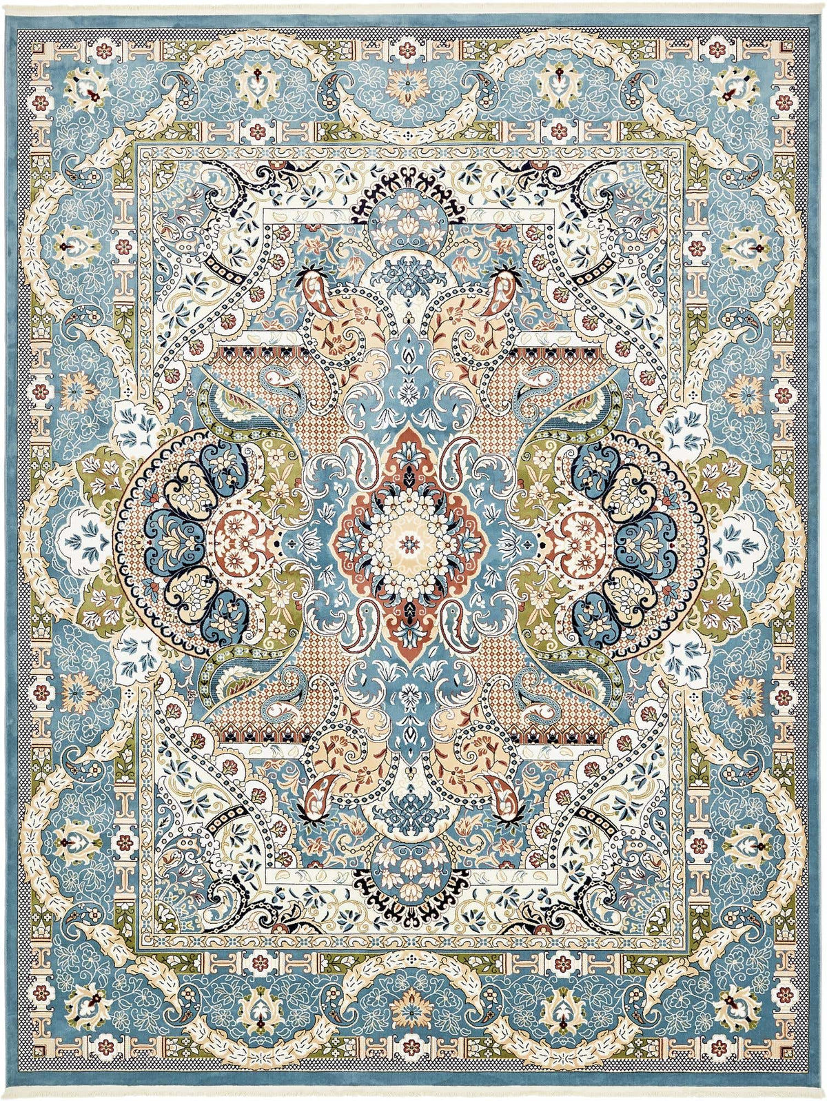 Rechteck Teppich Nain Design in Blau von Hadorn™ - Lifestyle Image