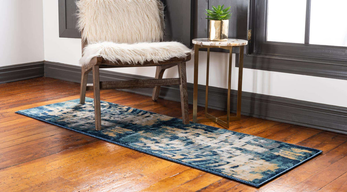 Läufer Teppich Ethereal in Blau von Hadorn™ - Lifestyle Image
