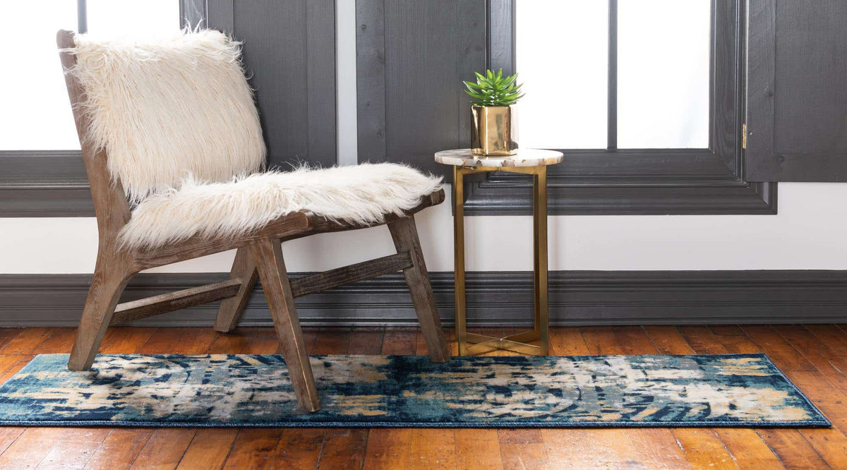 Läufer Teppich Ethereal in Blau von Hadorn™ - Lifestyle Image