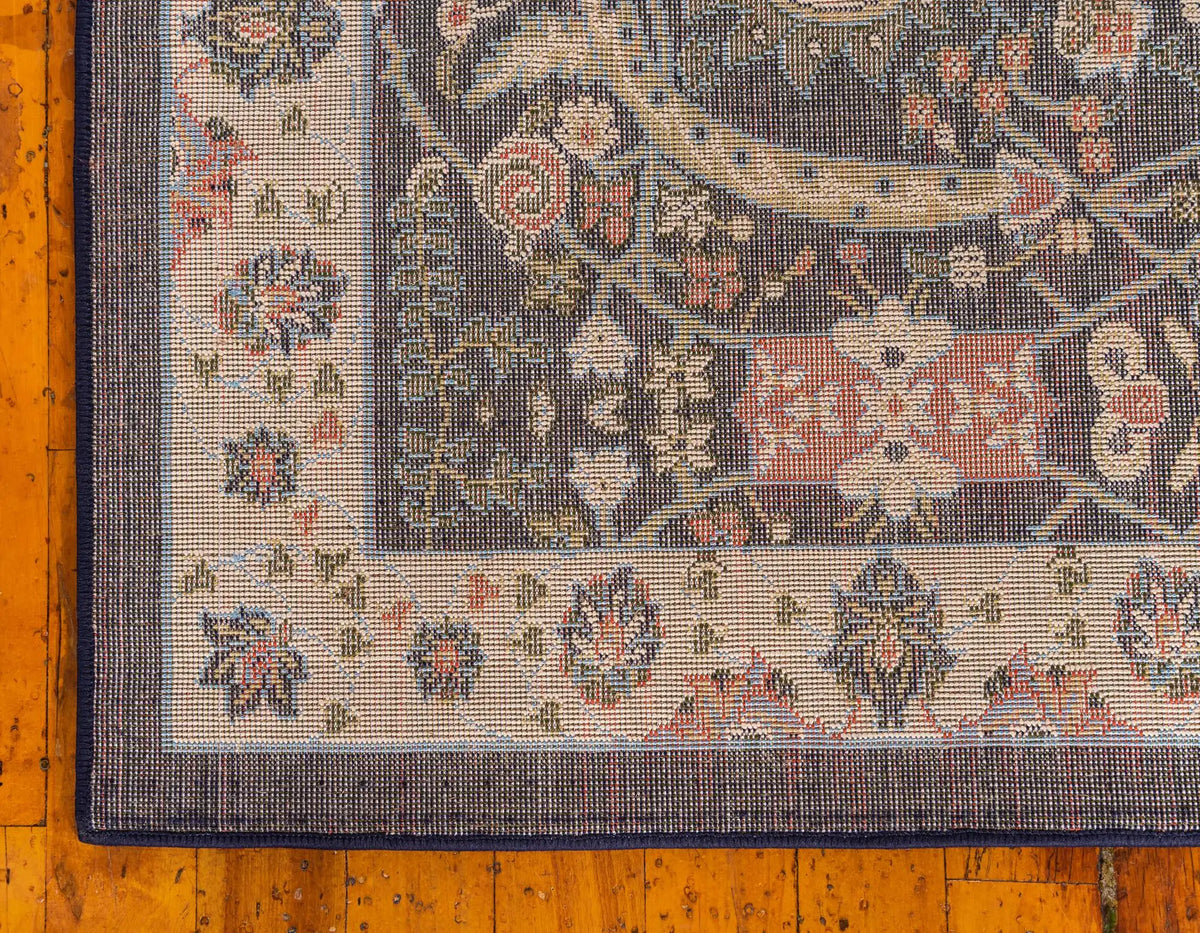 Rechteck Teppich Isfahan Design in Blau von Hadorn™ - Lifestyle Image