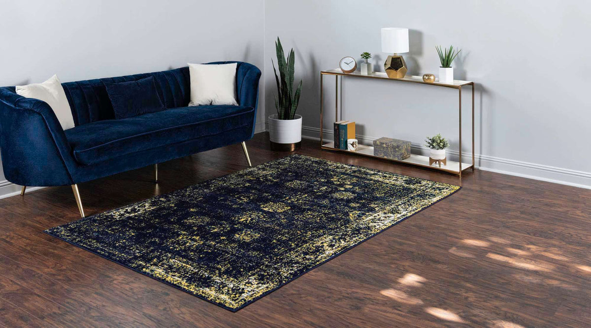 Rechteck Teppich Monaco in Blau von Hadorn™ - Lifestyle Image
