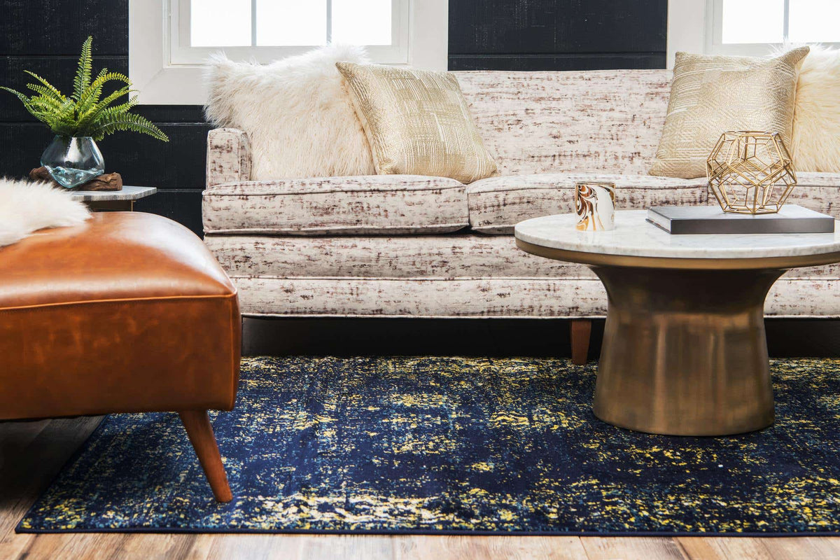 Rechteck Teppich Monaco in Blau von Hadorn™ - Lifestyle Image