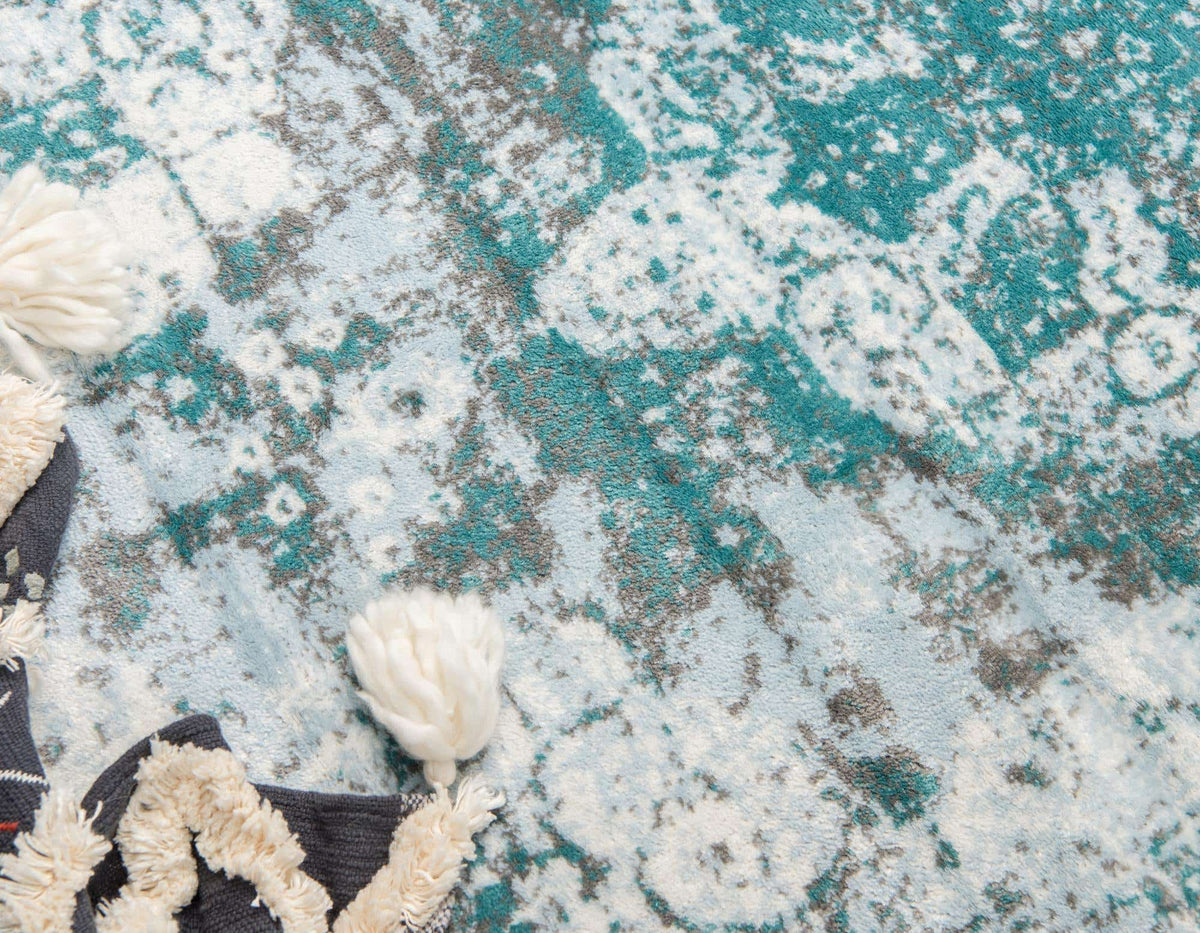 Rechteck Teppich Monaco in Türkis von Hadorn™ - Lifestyle Image