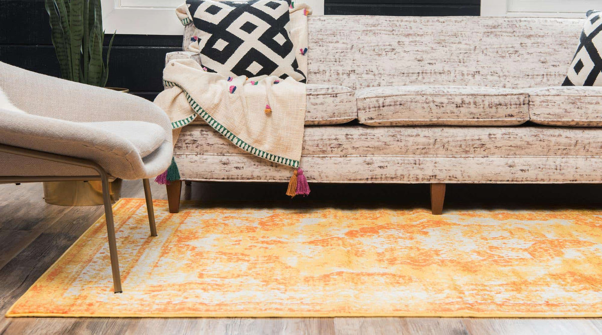 Rechteck Teppich Monaco in Orange von Hadorn™ - Lifestyle Image