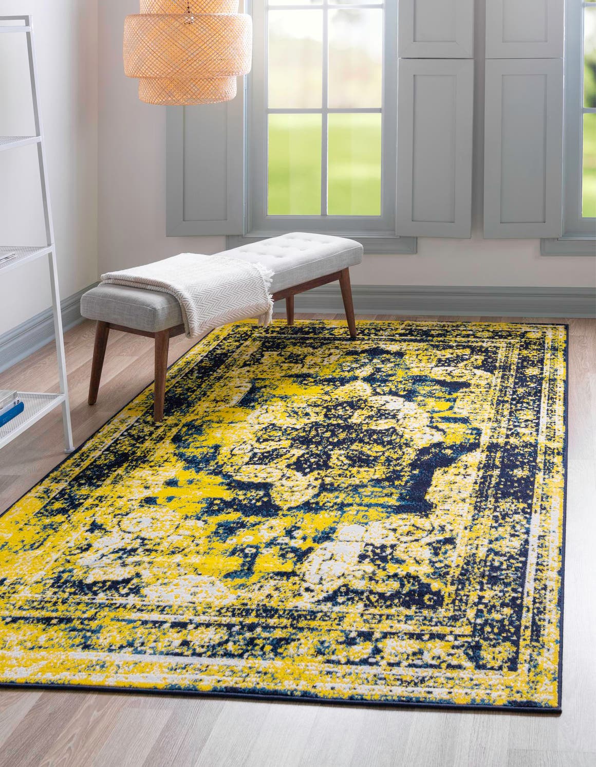 Rechteck Teppich Monaco in Blau von Hadorn™ - Lifestyle Image
