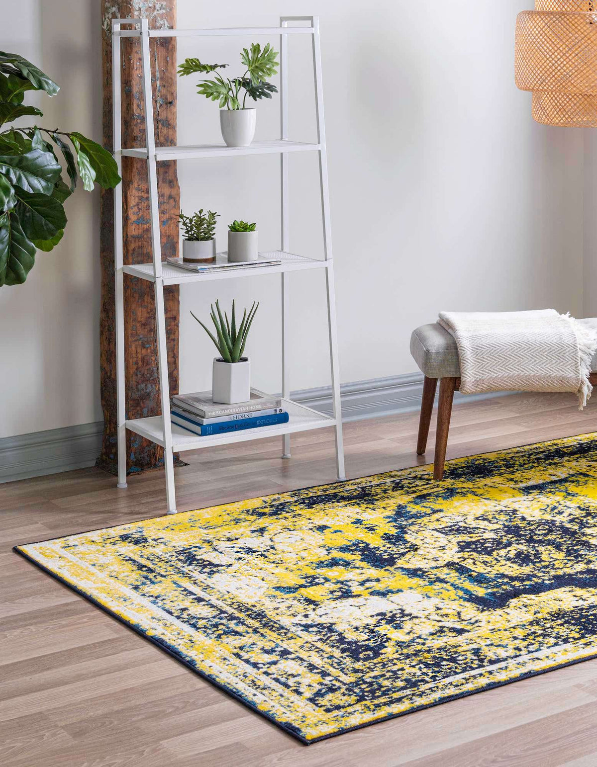 Rechteck Teppich Monaco in Blau von Hadorn™ - Lifestyle Image