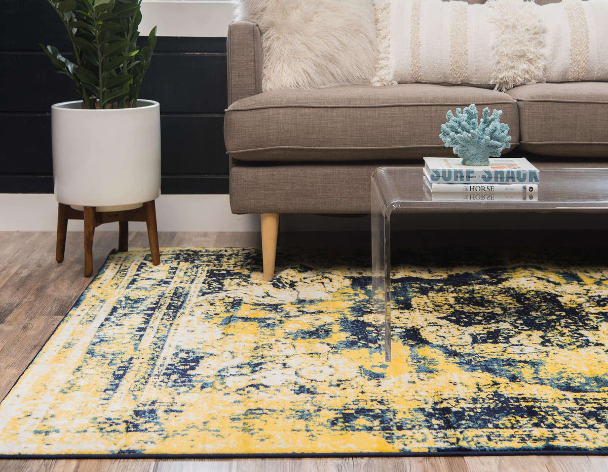 Rechteck Teppich Monaco in Blau von Hadorn™ - Lifestyle Image