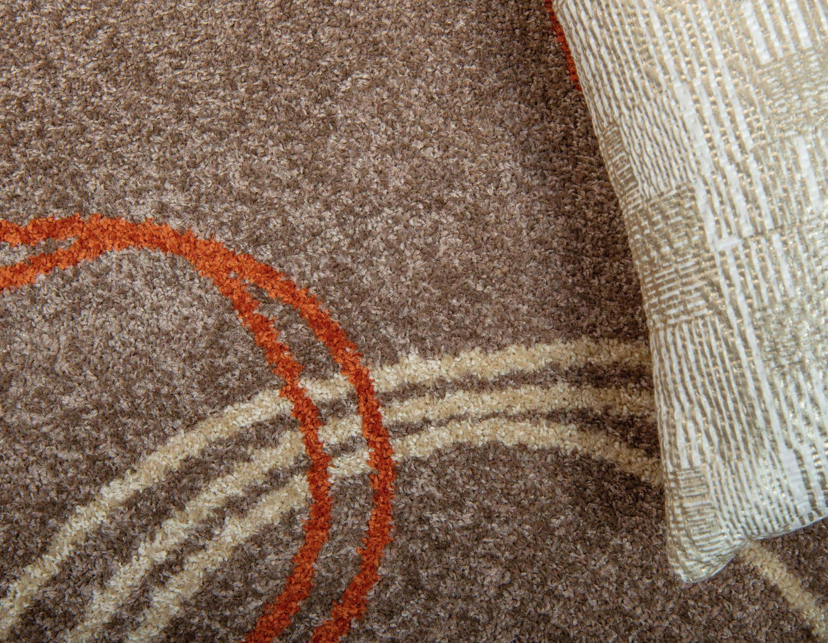 Rund Teppich Harvest in Hellbraun von Hadorn™ - Lifestyle Image