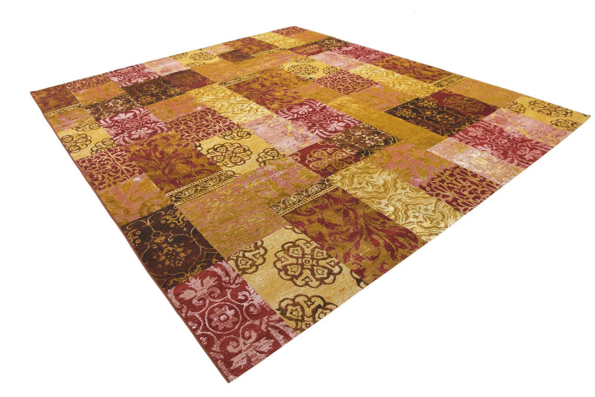 Rechteck Outdoor Teppich Outdoor Botanical in Gold von Hadorn™ - Lifestyle Image
