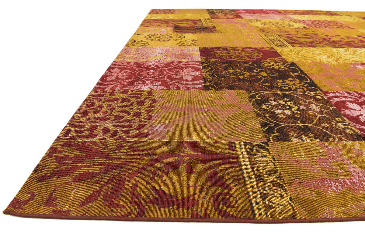 Rechteck Outdoor Teppich Outdoor Botanical in Gold von Hadorn™ - Lifestyle Image