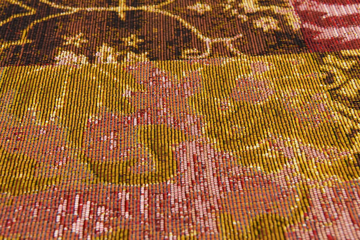 Rechteck Outdoor Teppich Outdoor Botanical in Gold von Hadorn™ - Lifestyle Image