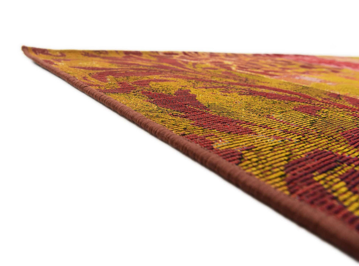 Rechteck Outdoor Teppich Outdoor Botanical in Gold von Hadorn™ - Lifestyle Image