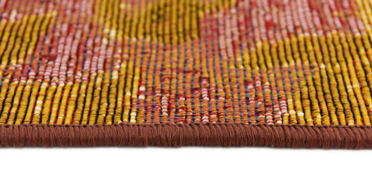 Rechteck Outdoor Teppich Outdoor Botanical in Gold von Hadorn™ - Lifestyle Image