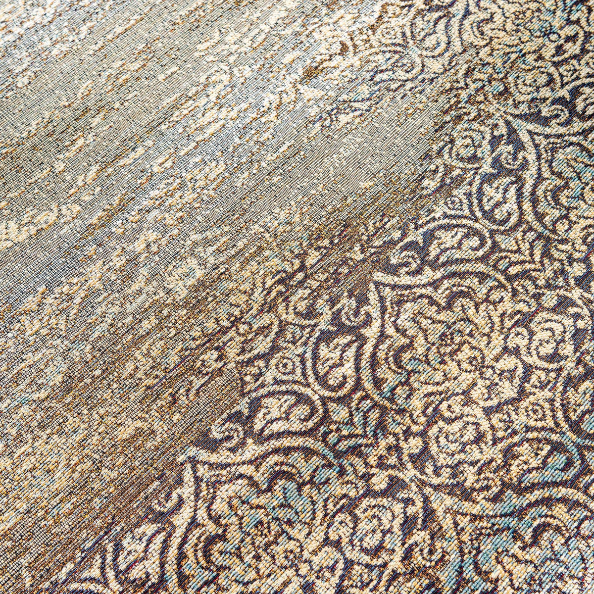 Rechteck Outdoor Teppich Outdoor Botanical in Beige von Hadorn™ - Lifestyle Image
