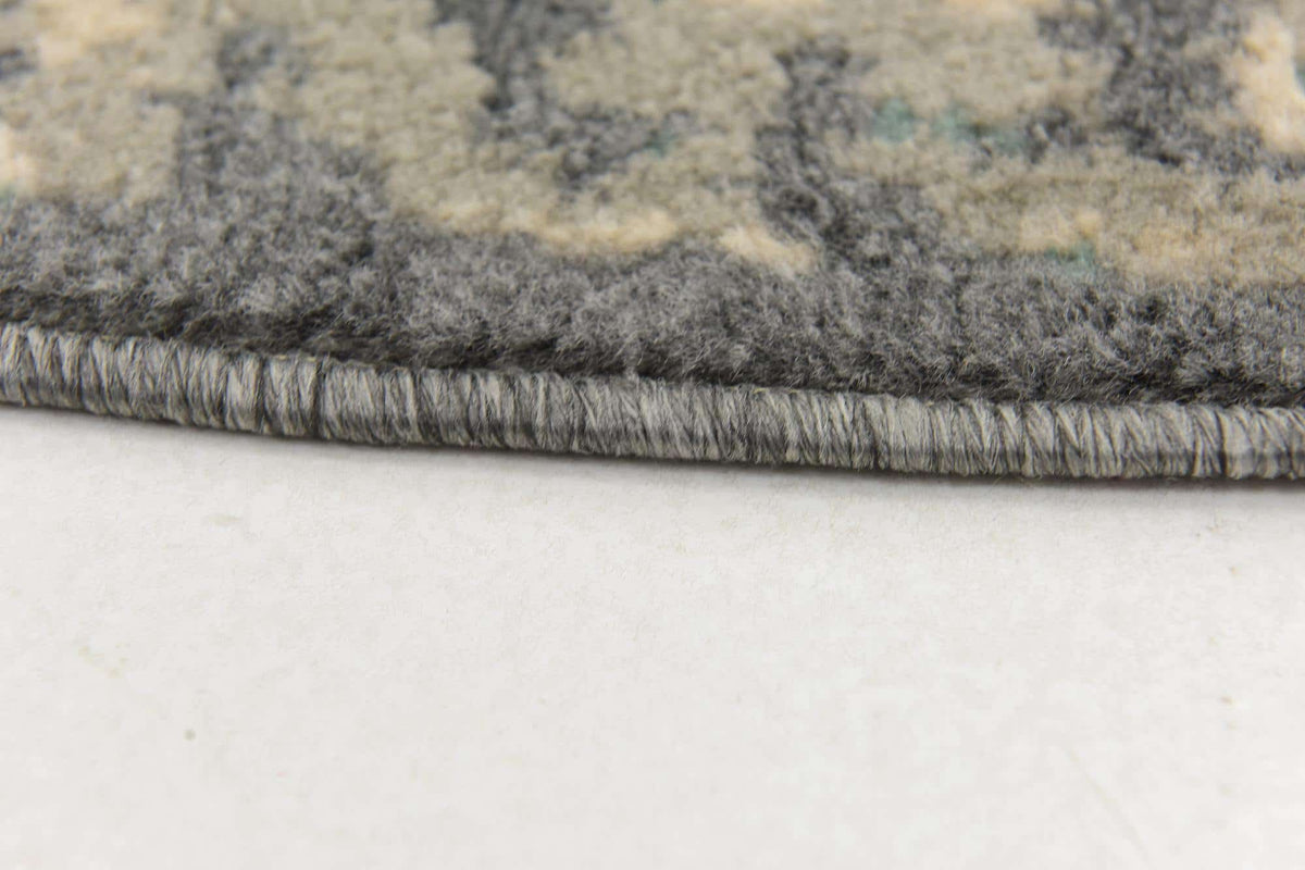 Rund Teppich Sahara in Grau von Hadorn™ - Lifestyle Image