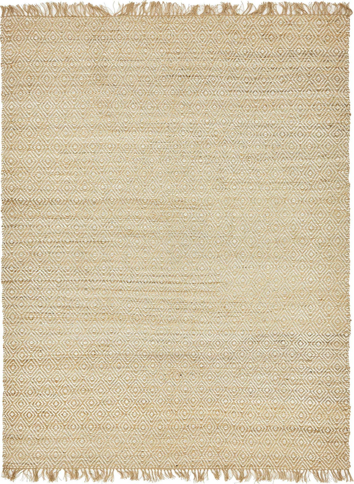 Rechteck Teppich Braided Jute in Natürlich von Hadorn™ - Lifestyle Image