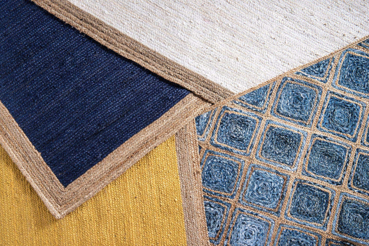 Rechteck Teppich Braided Jute in Weiss von Hadorn™ - Lifestyle Image
