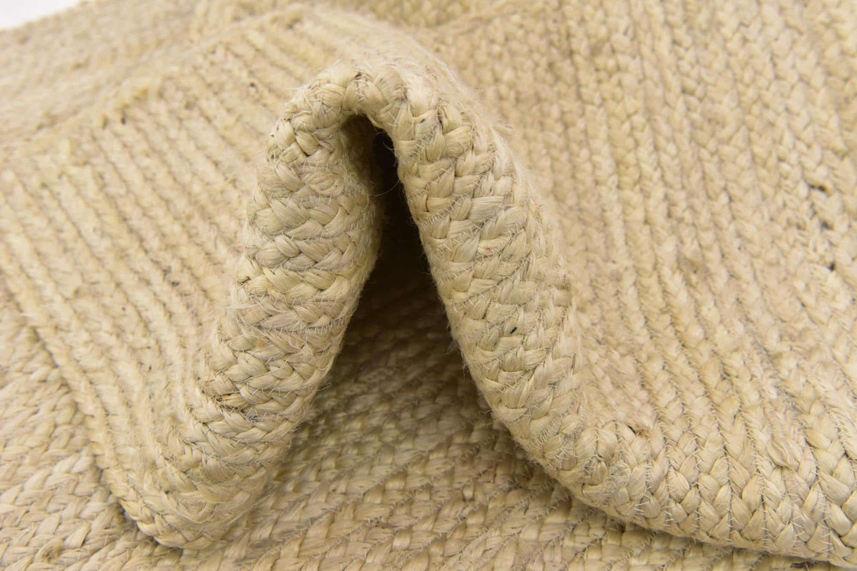 Läufer Teppich Braided Jute in Weiss von Hadorn™ - Lifestyle Image