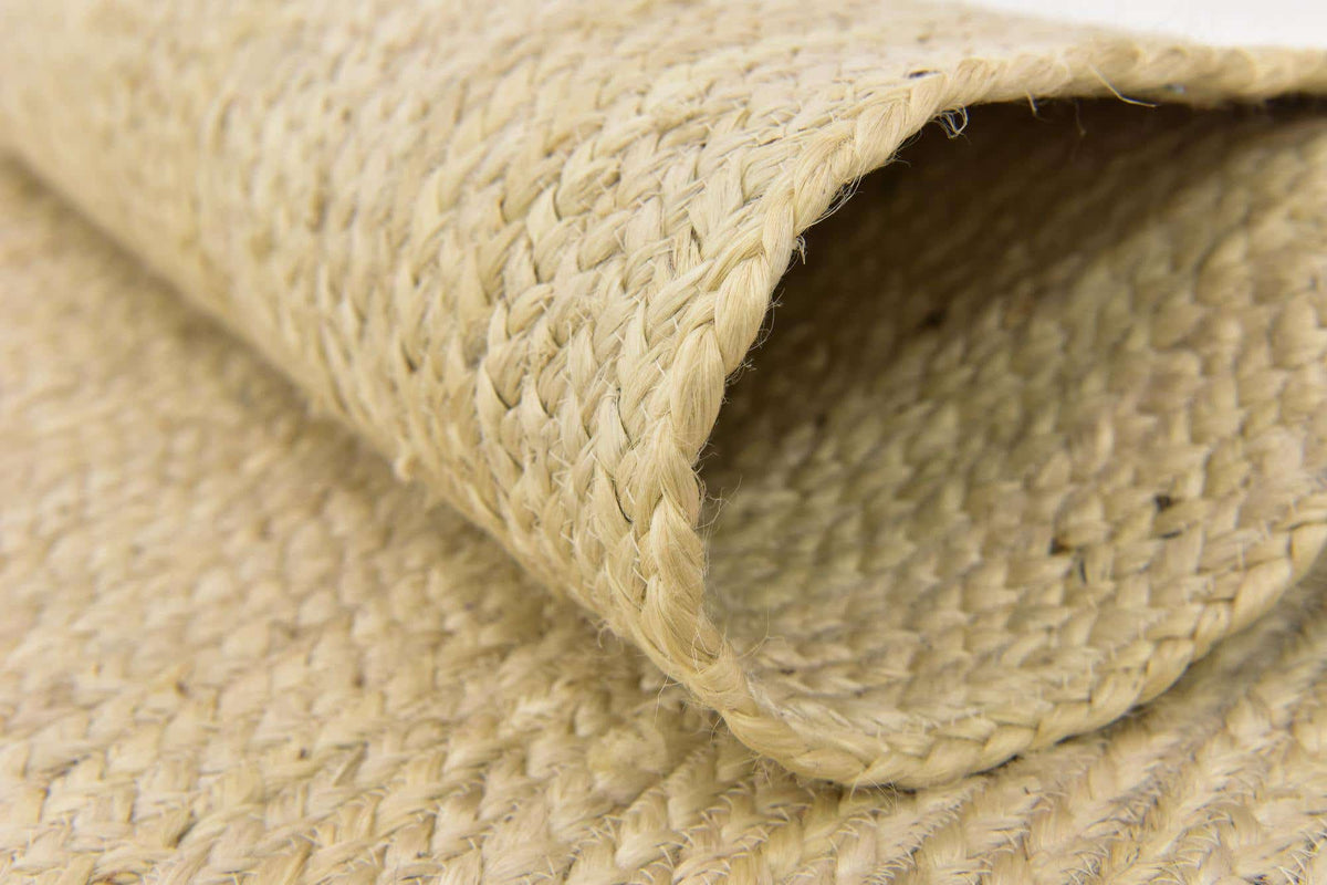 Läufer Teppich Braided Jute in Weiss von Hadorn™ - Lifestyle Image