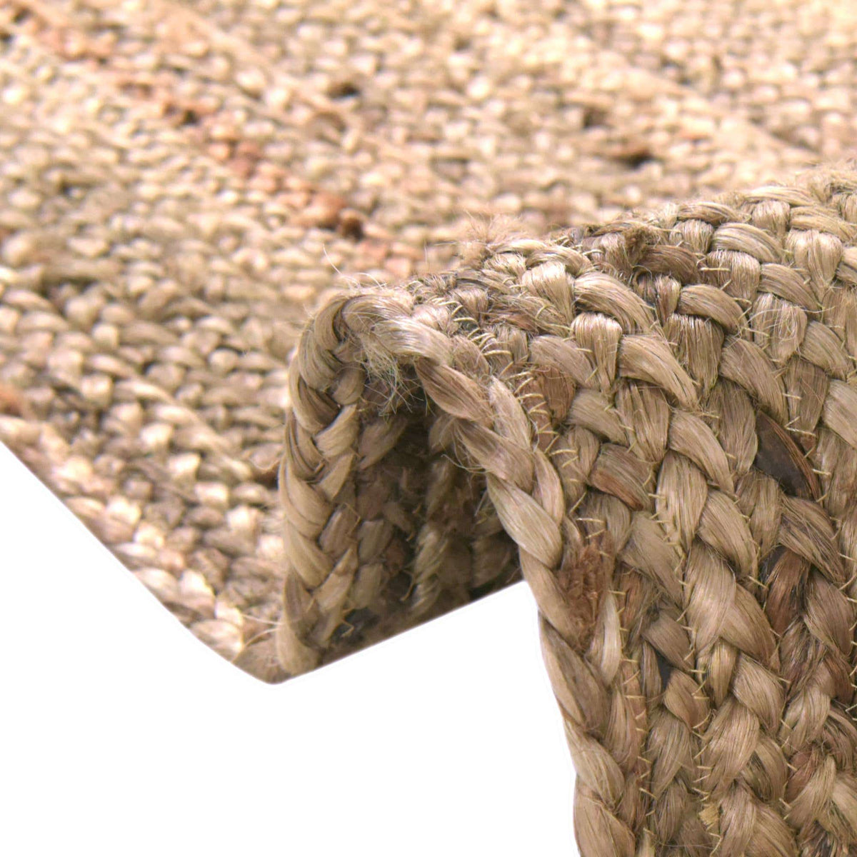 Läufer Teppich Braided Jute in Natürlich von Hadorn™ - Lifestyle Image