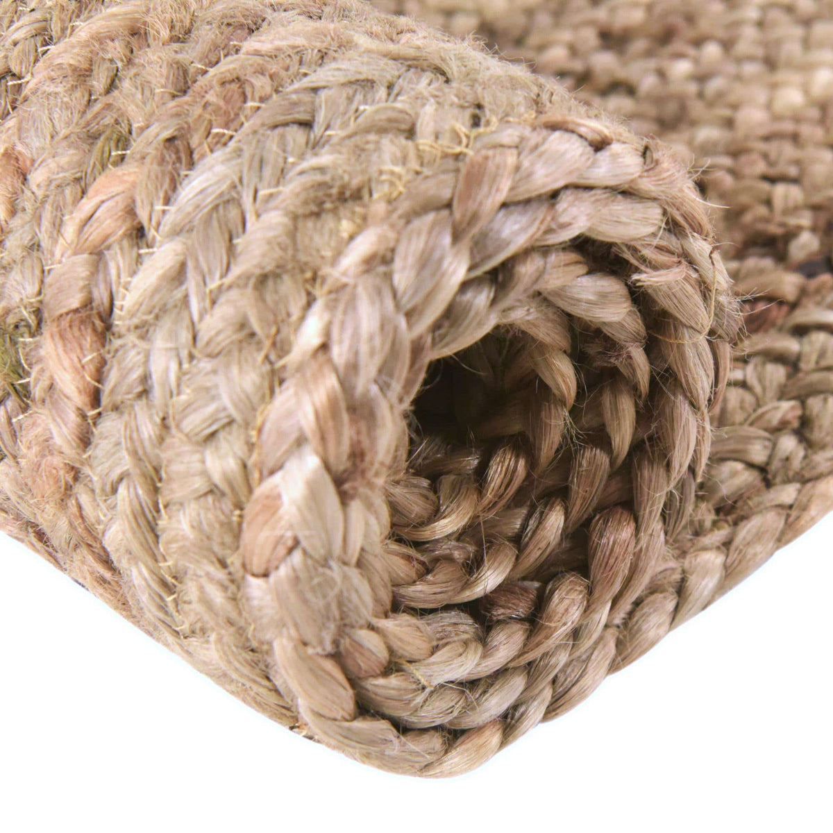 Läufer Teppich Braided Jute in Natürlich von Hadorn™ - Lifestyle Image