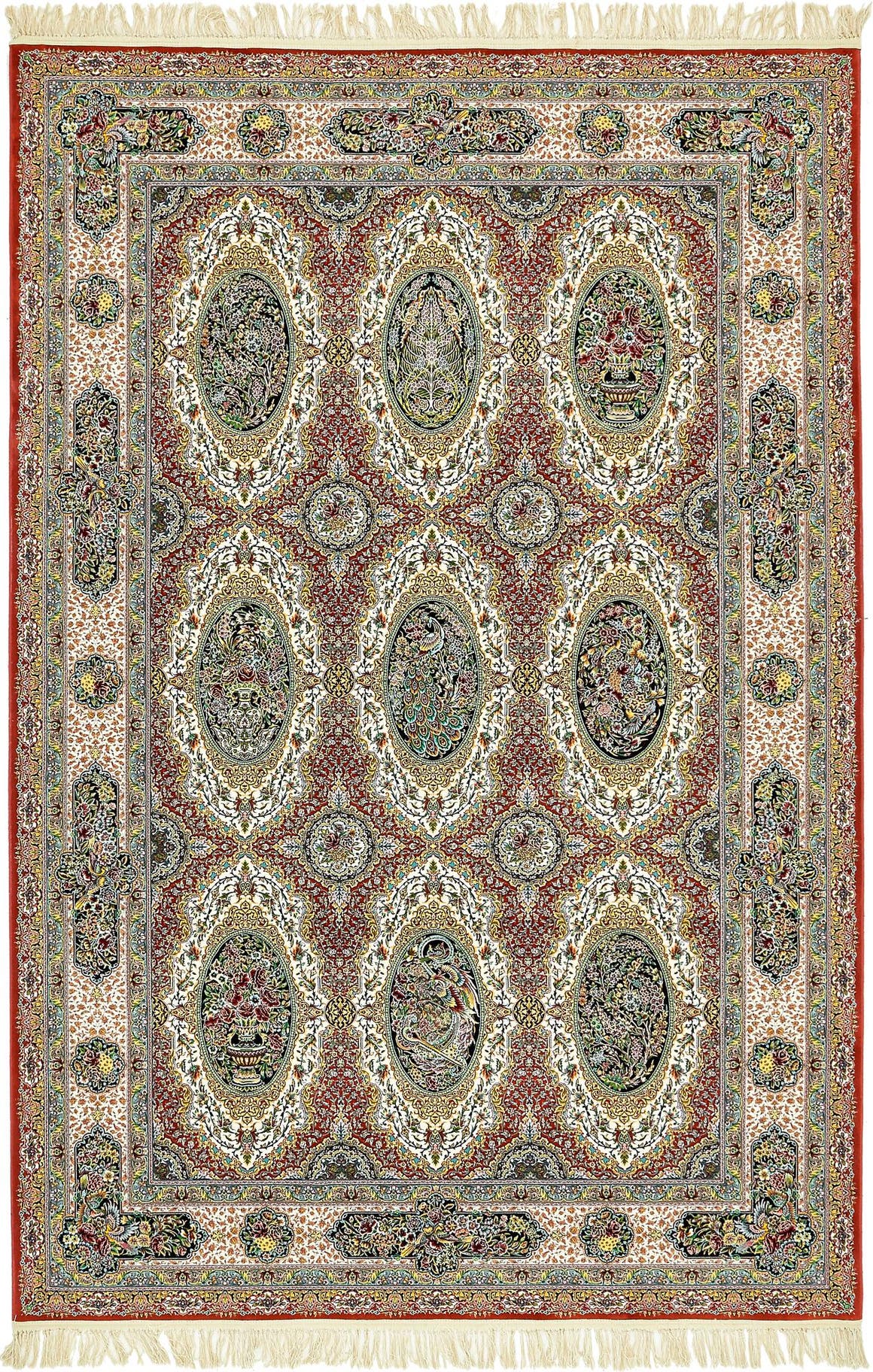 Rechteck Teppich Dynasty in Rot von Hadorn™ - Lifestyle Image