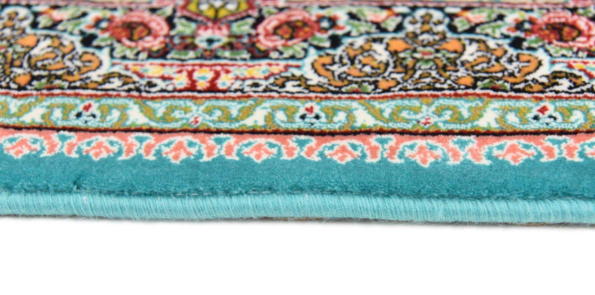 Rechteck Teppich Dynasty in Türkis von Hadorn™ - Lifestyle Image