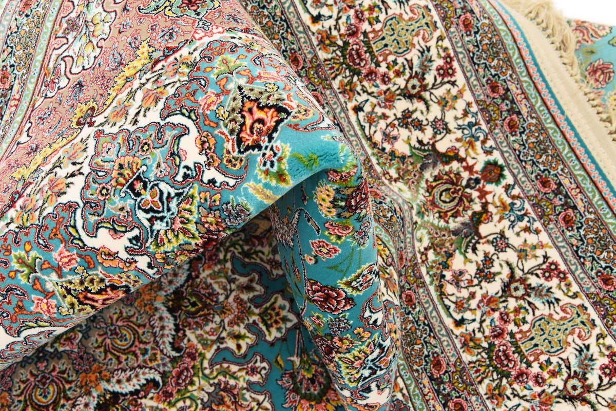 Rechteck Teppich Dynasty in Türkis von Hadorn™ - Lifestyle Image