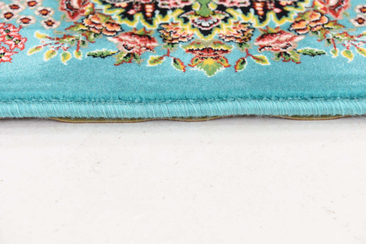 Rechteck Teppich Dynasty in Türkis von Hadorn™ - Lifestyle Image