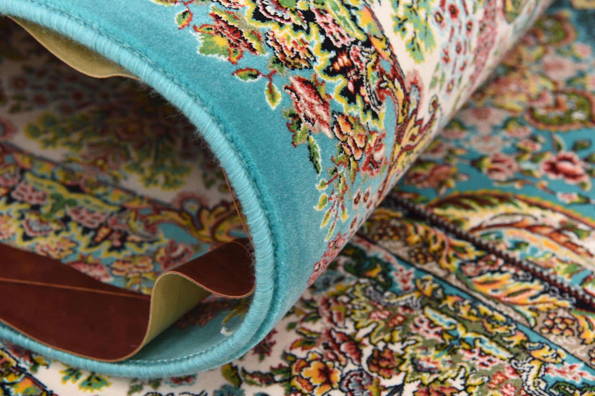 Rechteck Teppich Dynasty in Türkis von Hadorn™ - Lifestyle Image