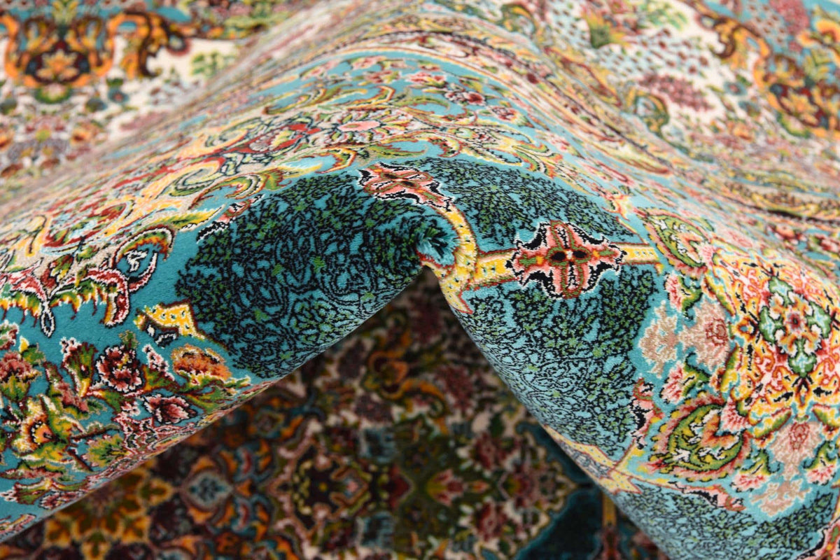 Rechteck Teppich Dynasty in Türkis von Hadorn™ - Lifestyle Image