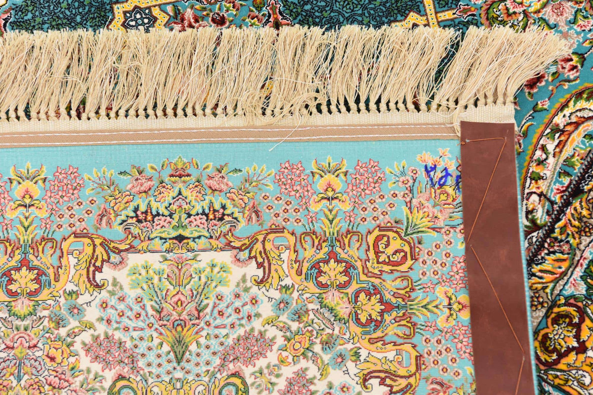 Rechteck Teppich Dynasty in Türkis von Hadorn™ - Lifestyle Image