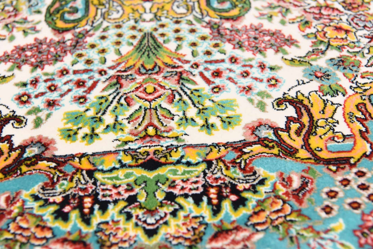 Rechteck Teppich Dynasty in Türkis von Hadorn™ - Lifestyle Image