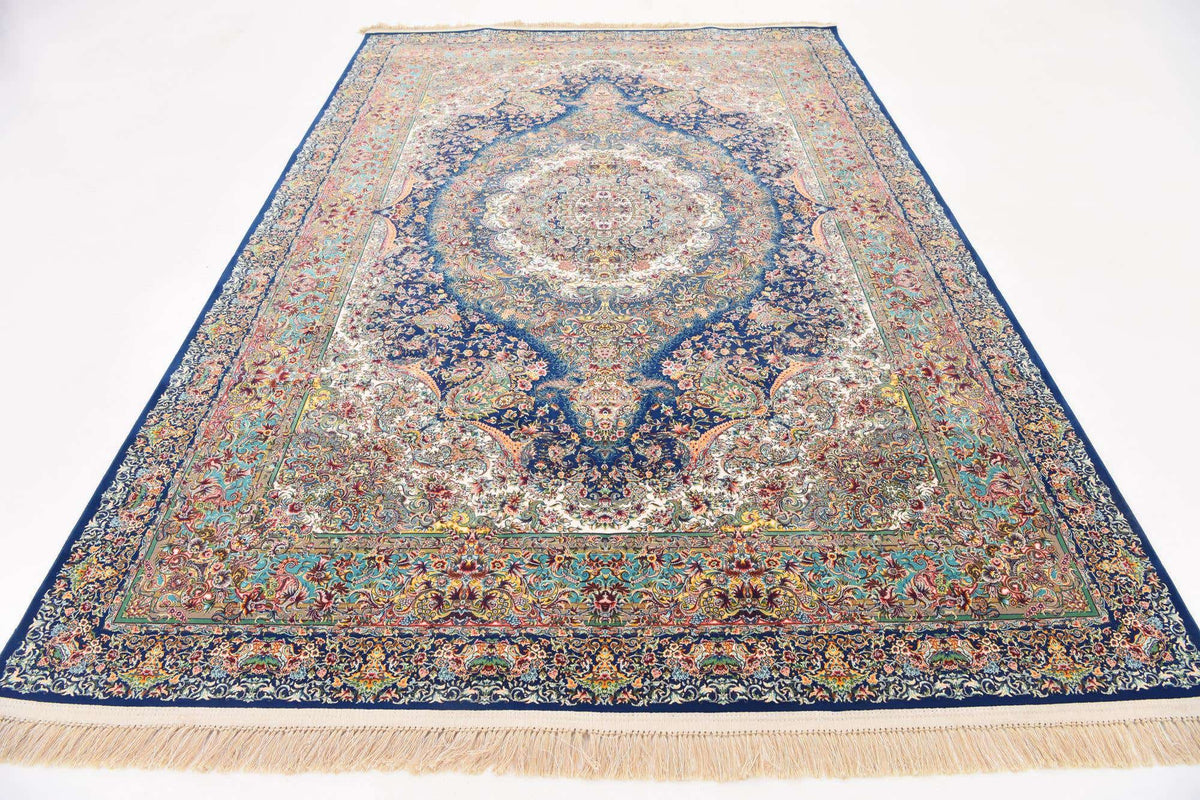 Rechteck Teppich Dynasty in Dunkelblau von Hadorn™ - Lifestyle Image